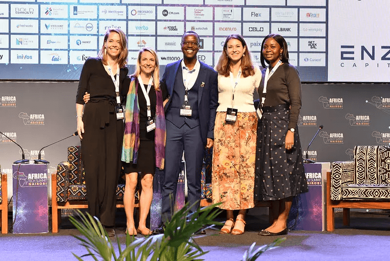 Farm to Feed founder and CEO Claire van Enk joined the Africa Tech Summit panel session